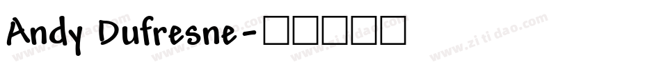 Andy Dufresne字体转换